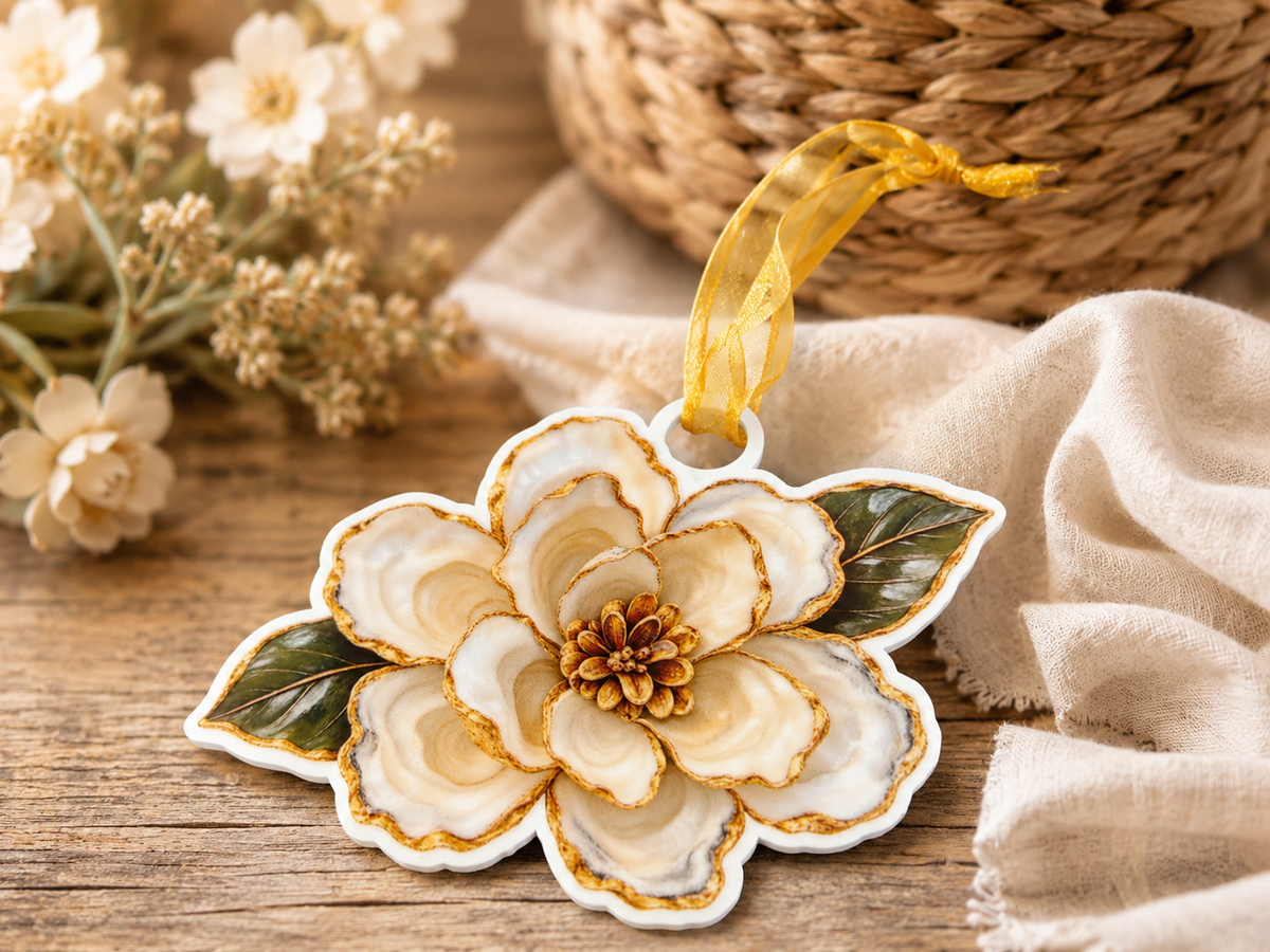 Magnolia Ornament - The Season Boutique