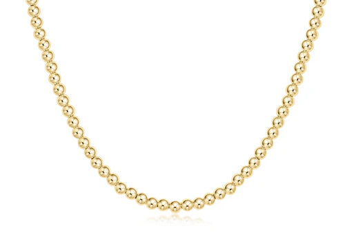 15"Choker Classic Gold 4mm Bead