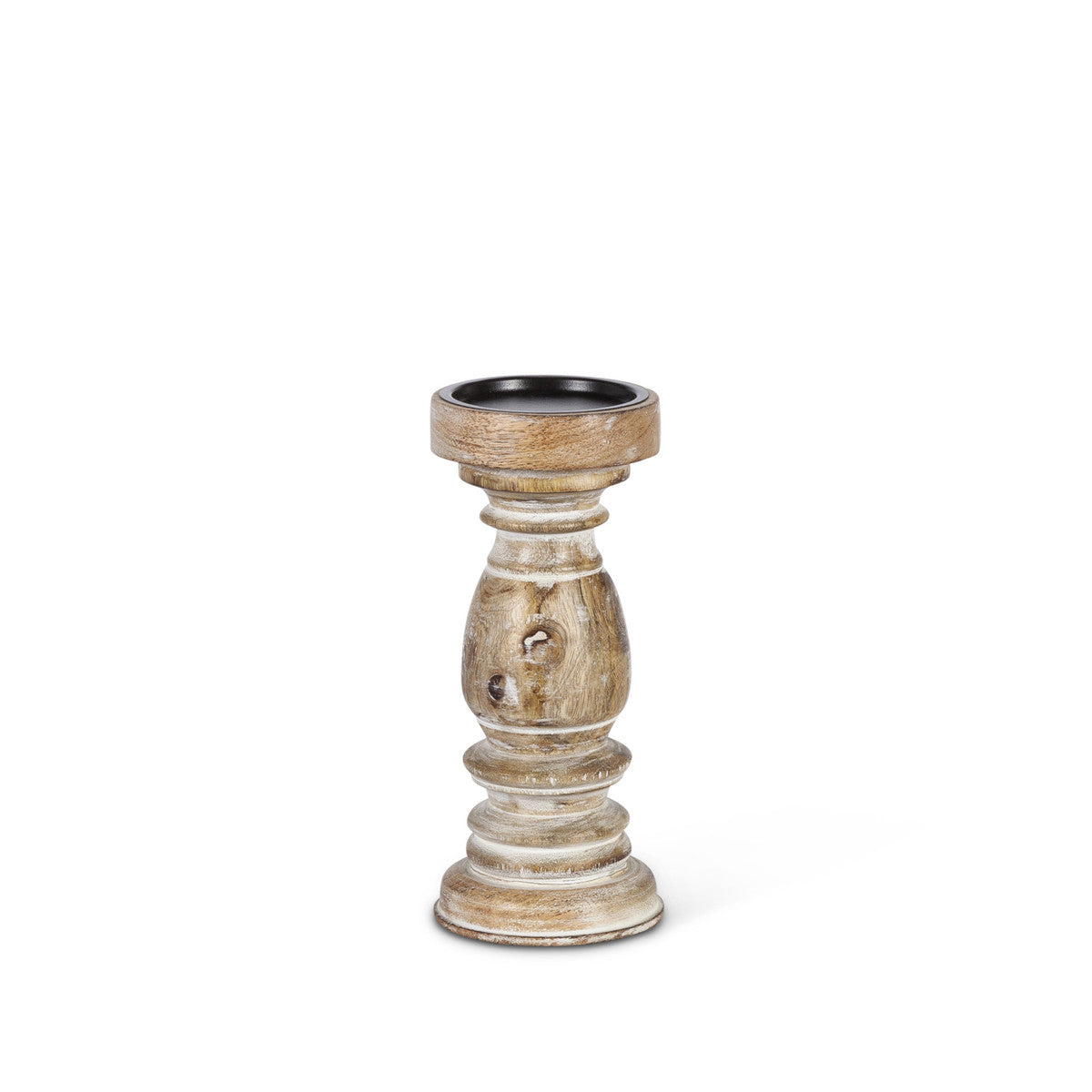 Estelle Wood Pillar Holder - The Season Boutique