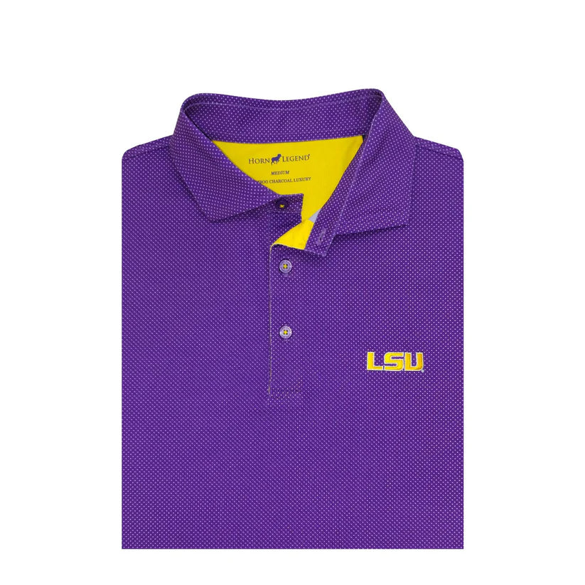 LSU Tigers Purple Dot Polo LSU Tigers Purple Dot Polo