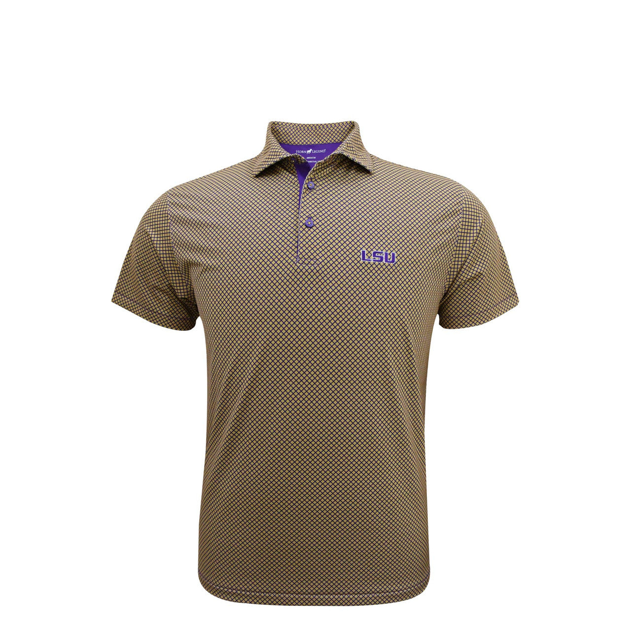 LSU Tigers Gold Mosaic Polo