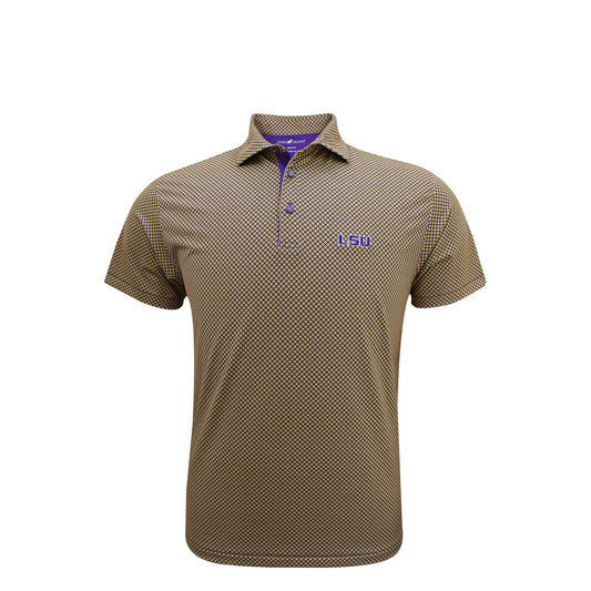 LSU Tigers Gold Mosaic Polo