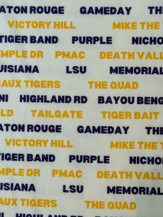 LSU Words Polo