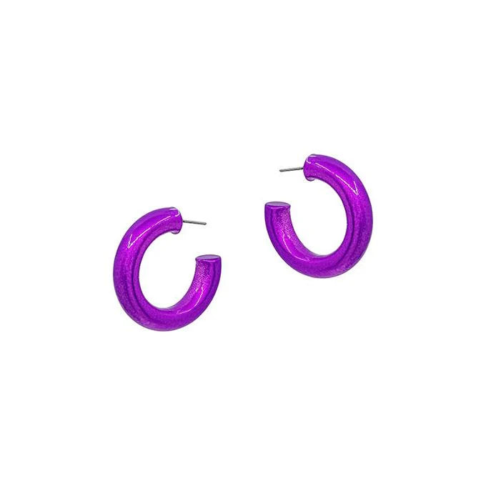 Purple Mini Hoops