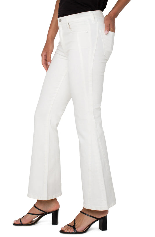 Hannah Flare Bone White With Seaming