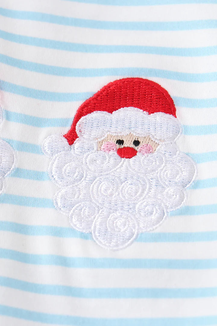 Blue Stripe Santa Set