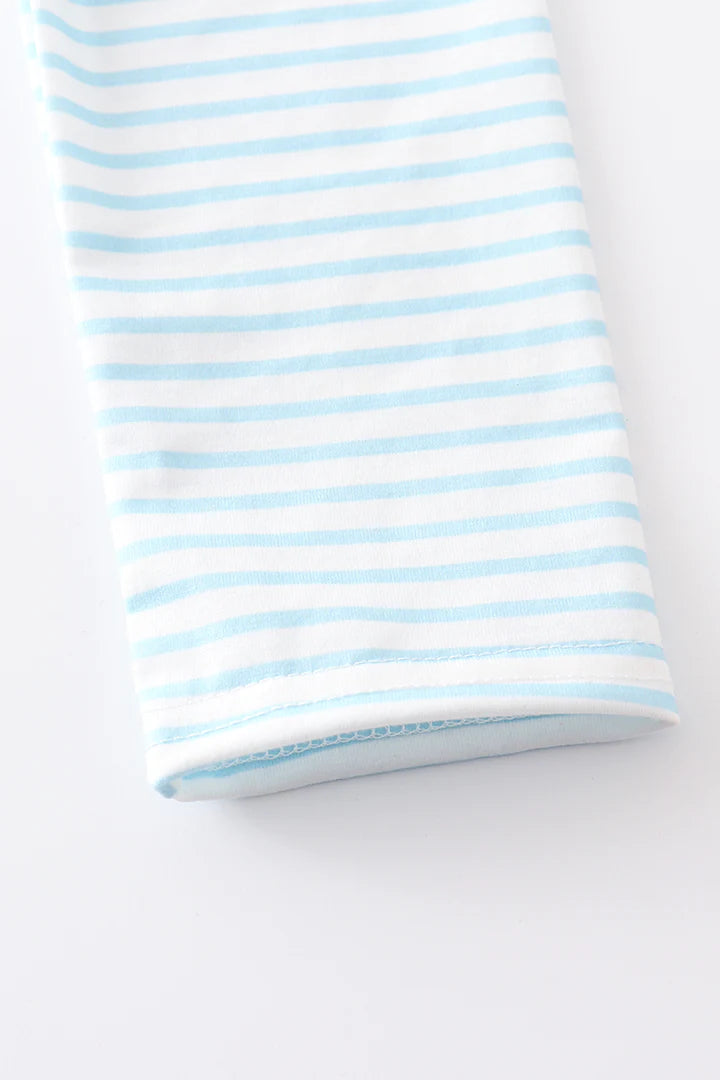 Blue Stripe Santa Set