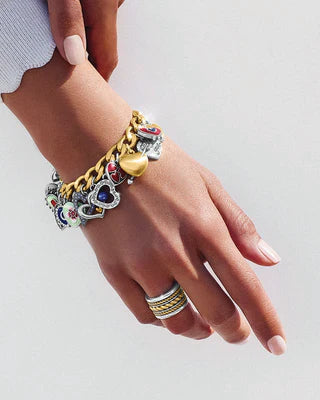 One Heart Color Charm Bracelet