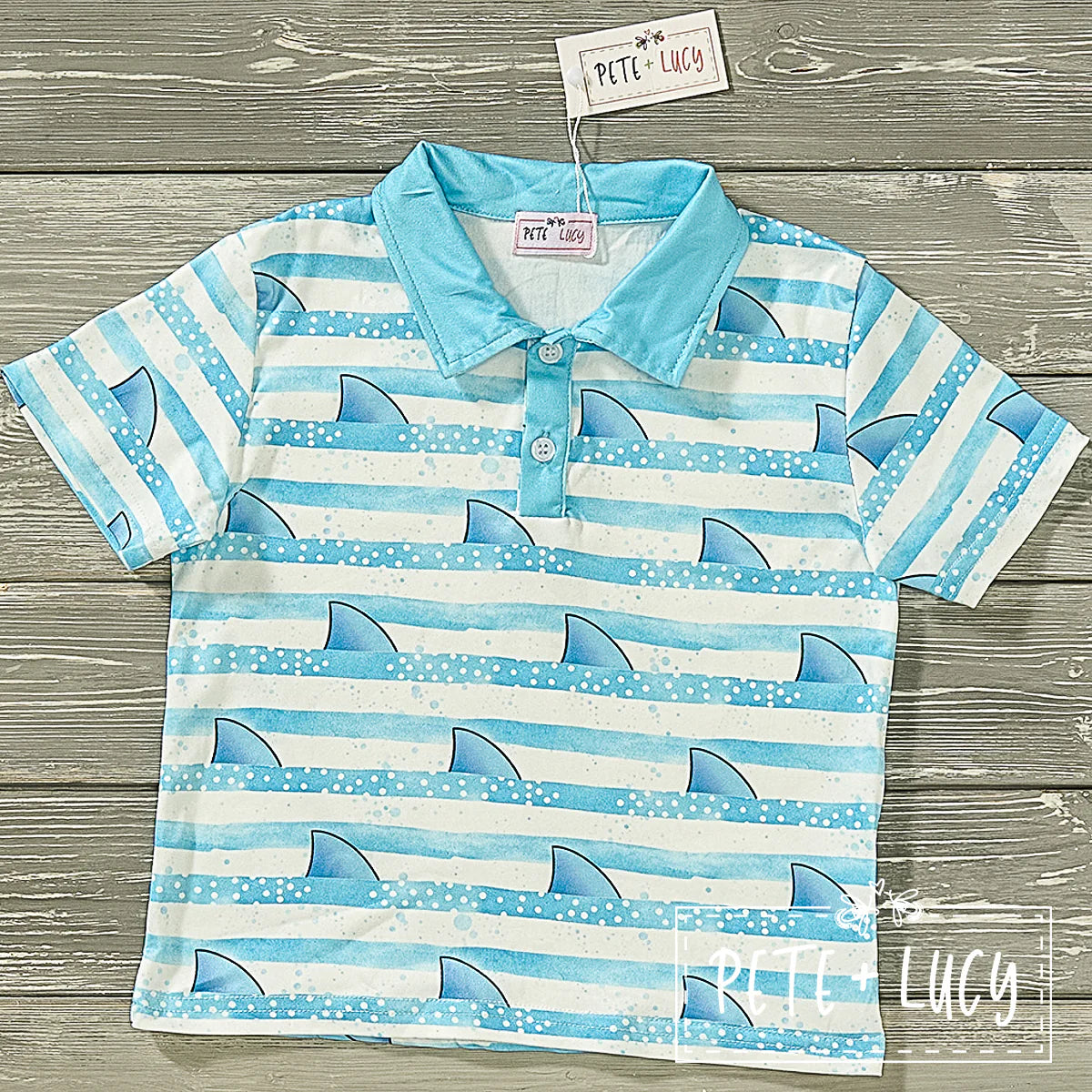 Sharp as a Shark - Boy Top