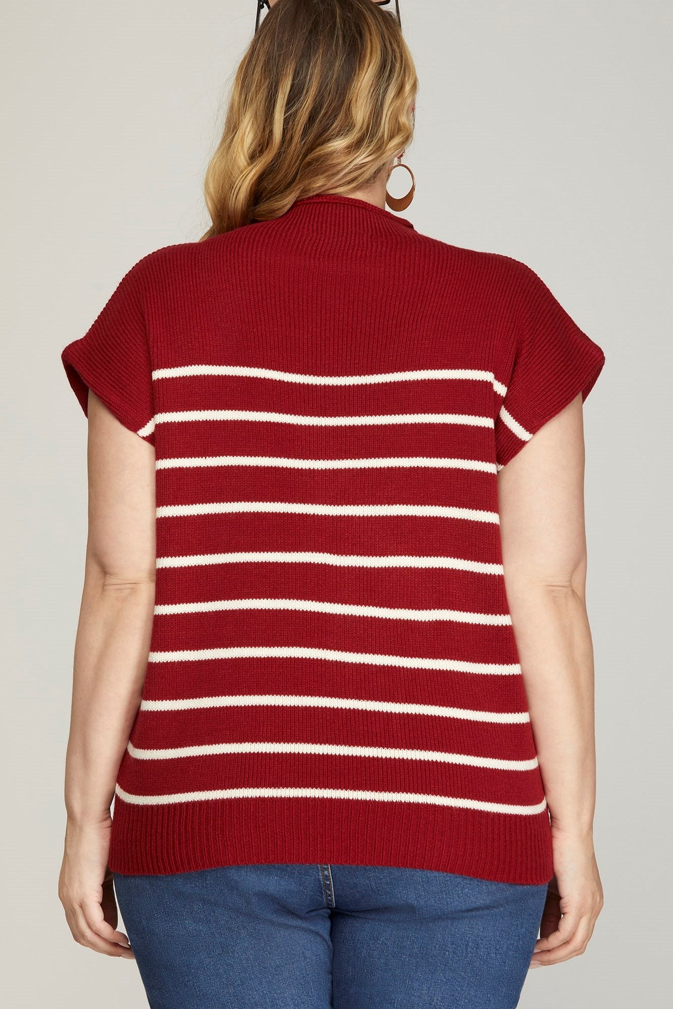 Mock Neck Sweater Top - The Season Boutique