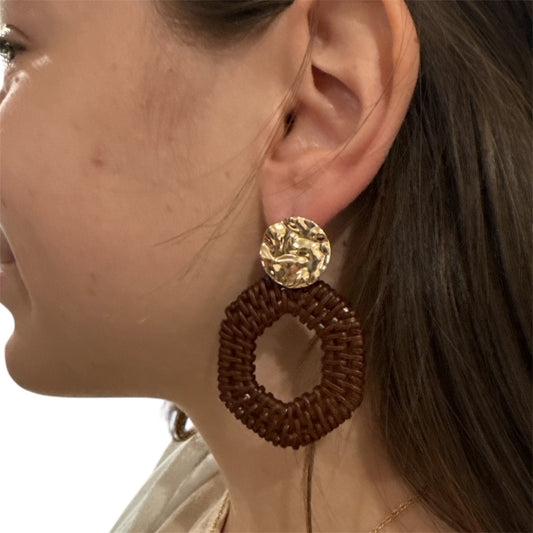 Geometric Teardrop Earrings