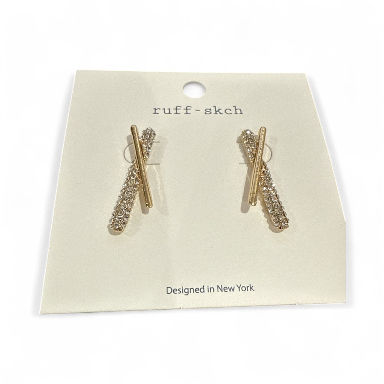 Gold Luxe Bar Earrings