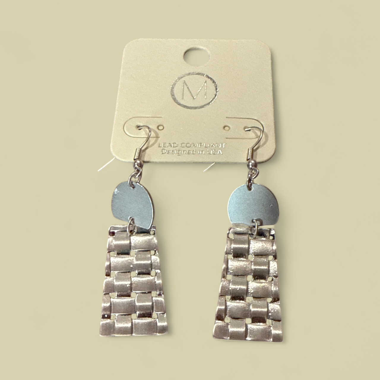Silver Weave Earrings