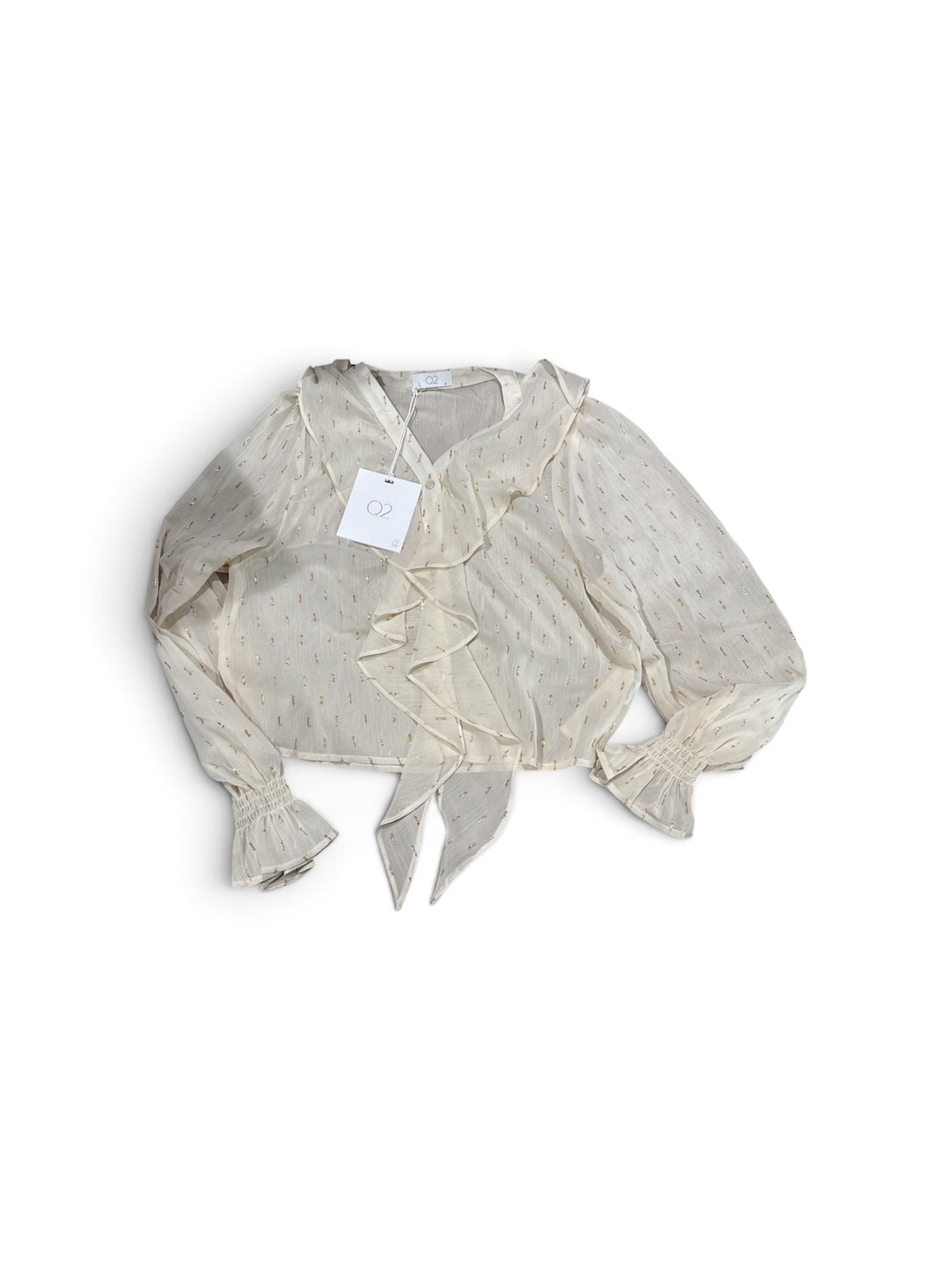 Sequin Gold and White Shirt