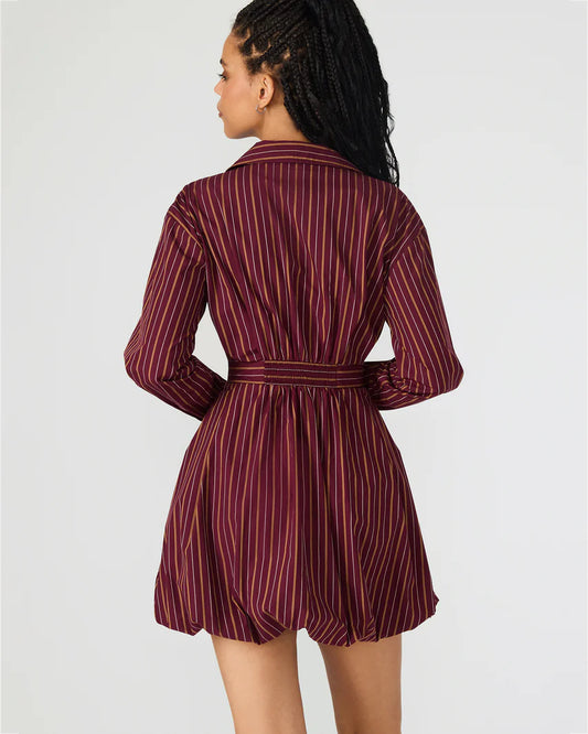 Arielle Dress Wine - The Season Boutique