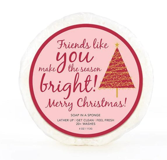 Soap in a Sponge Holiday Collection