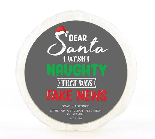 Soap in a Sponge Holiday Collection