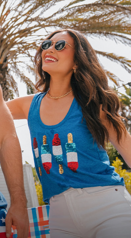 Grand Finale Sequin Tank Top