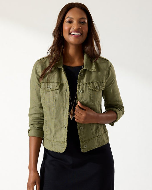 Tea Leaf Linen Jacket