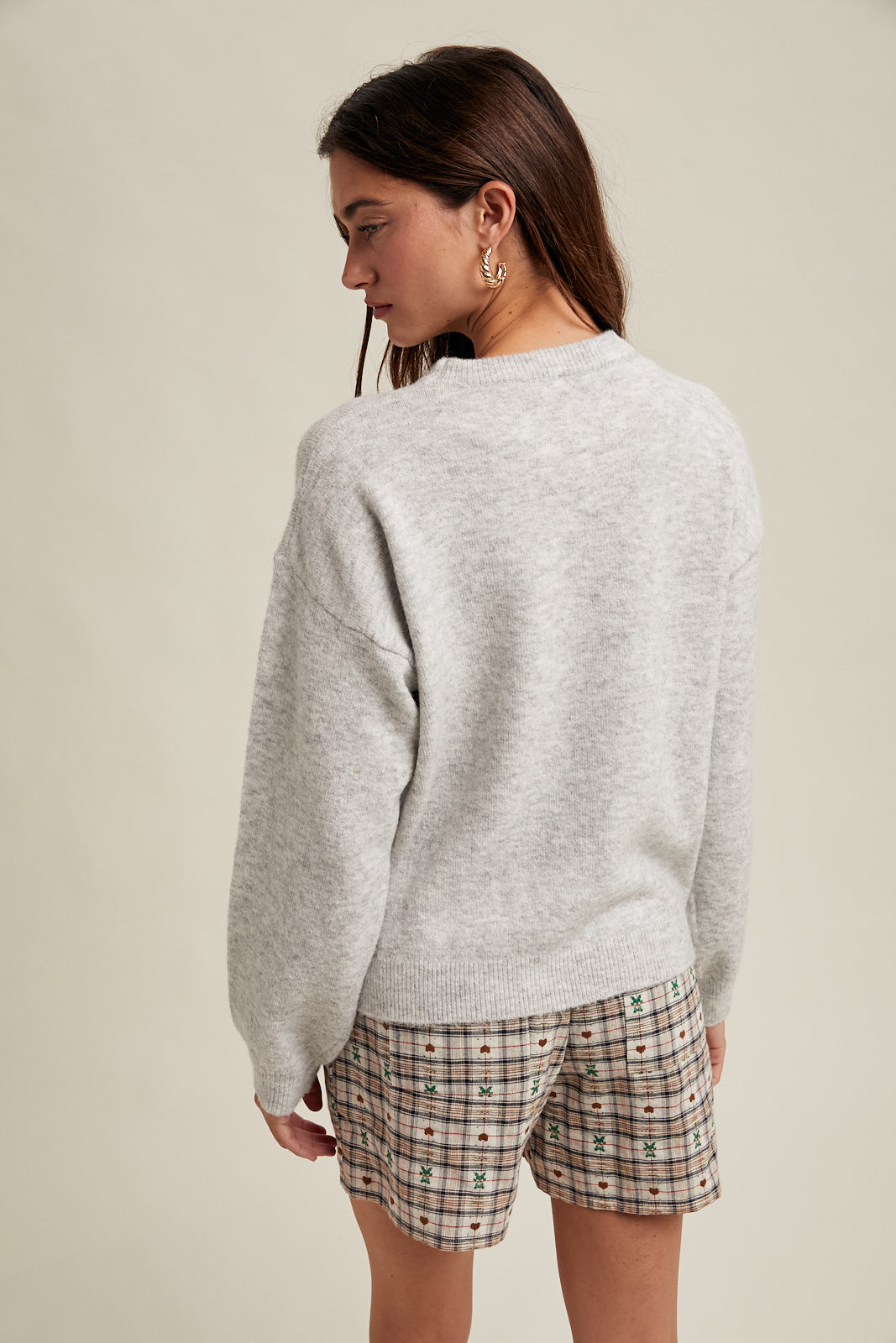 Joy Sequin Candy Cane Sweater