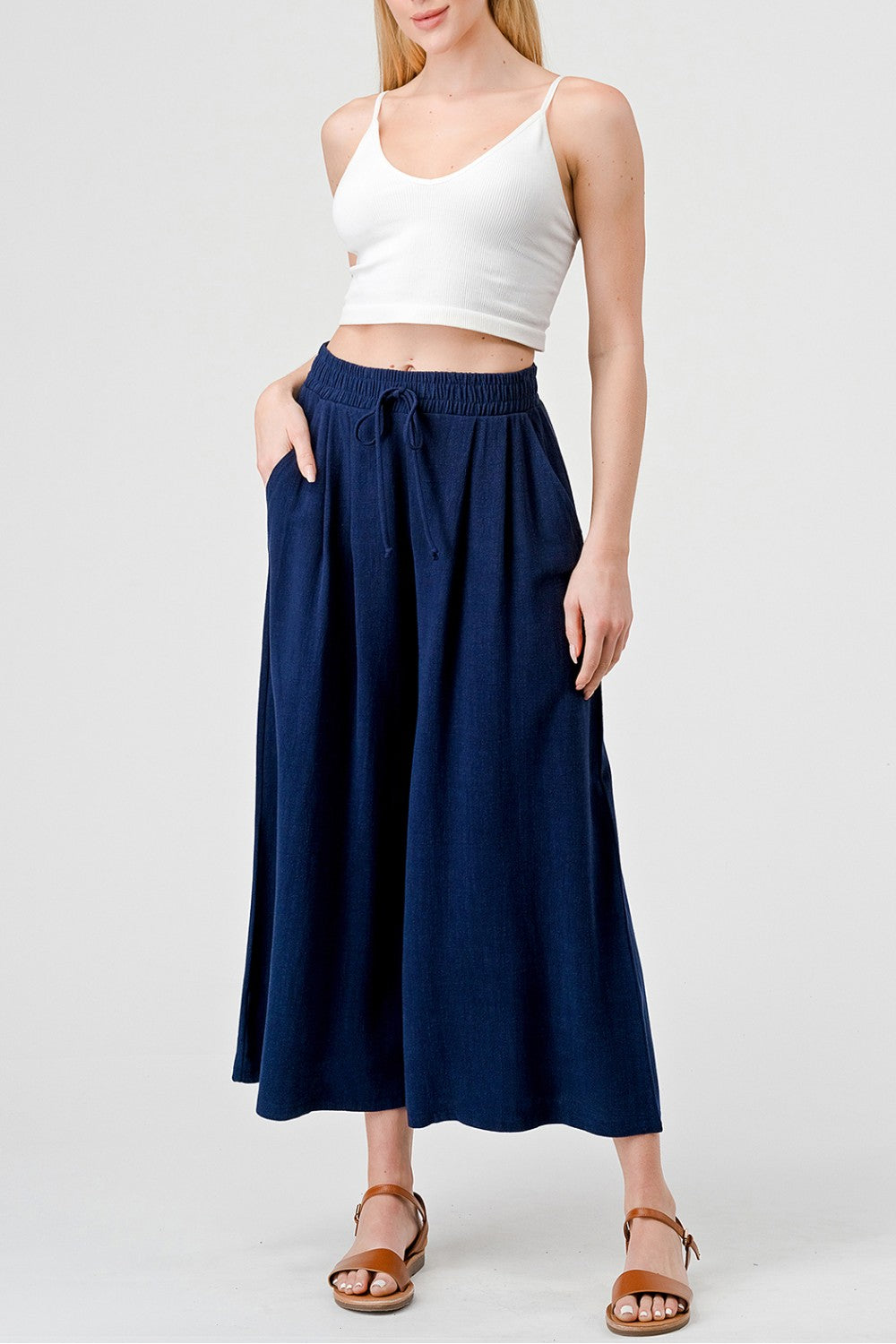 Elastic Waist Culotte
