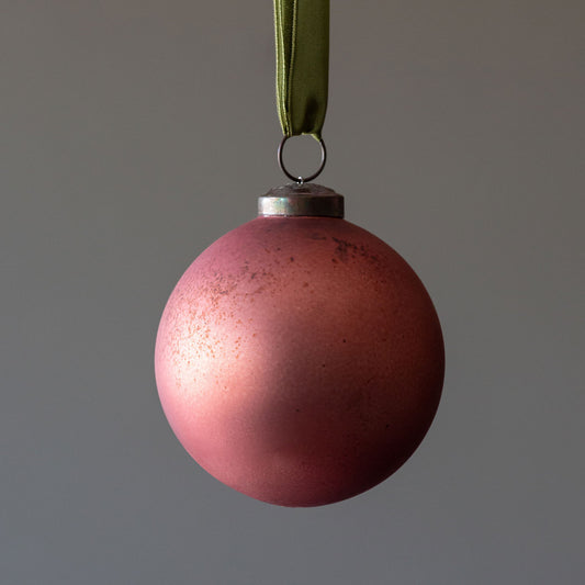 Antique matte glass ball ornament - The Season Boutique