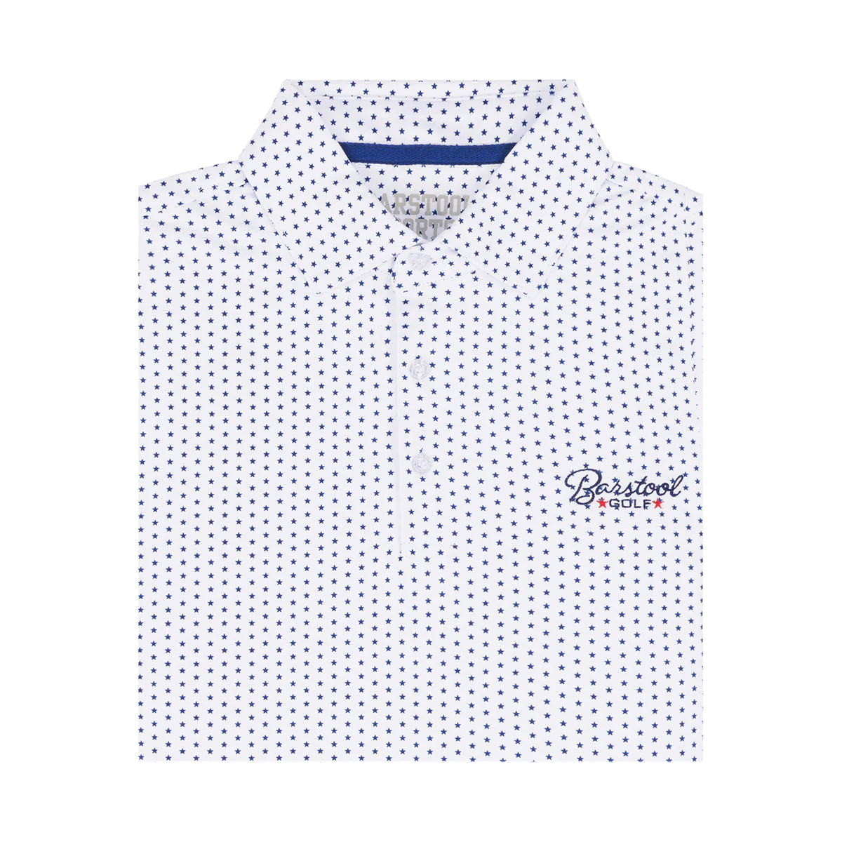 Barstool Golf Star Print Polo