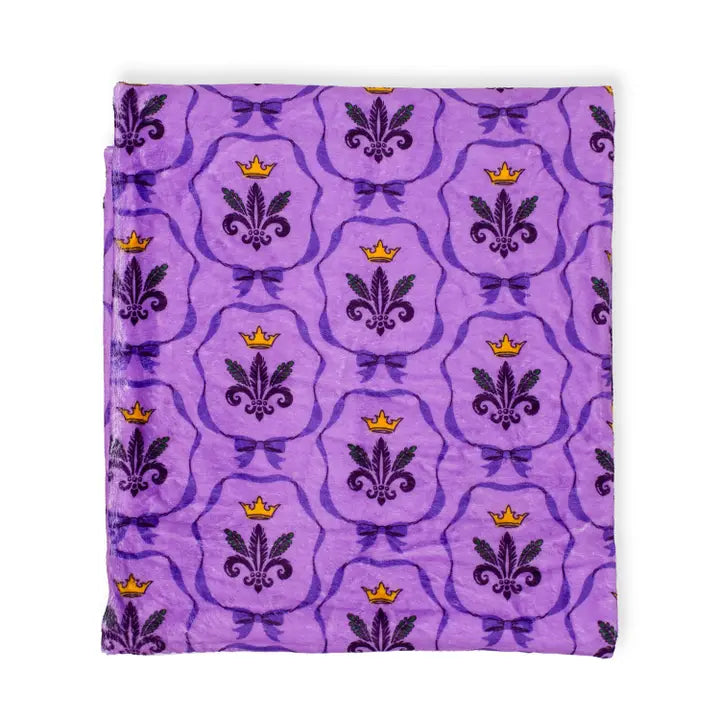 Mardi Bow Throw Purple/Multi 50x60