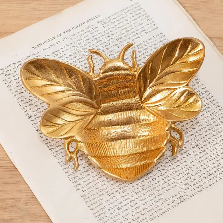 Gold Bee Tray
