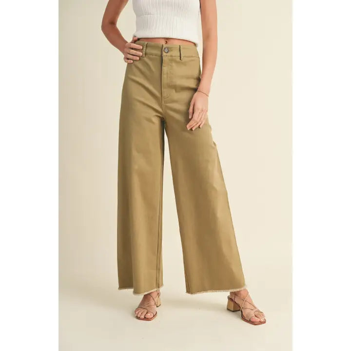 Stretched Cotton Pants