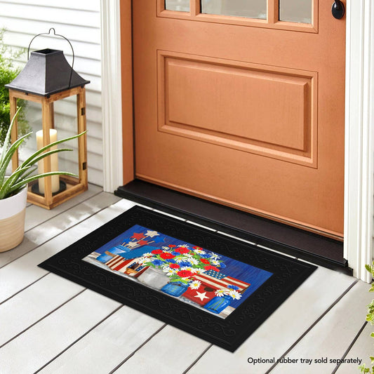 Red White and Blue Patriotic Mini Mat