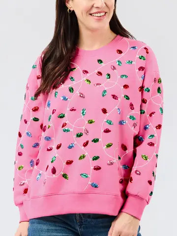Sweatshirt Sarah Pink Lights