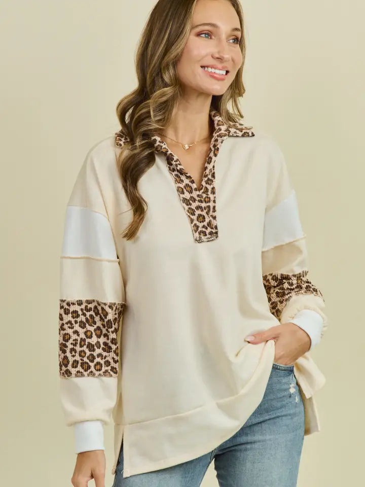 Sincerely Yours Animal Print Top and Shorts