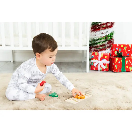 Christmas 3 Piece Wooden Holiday Puzzle