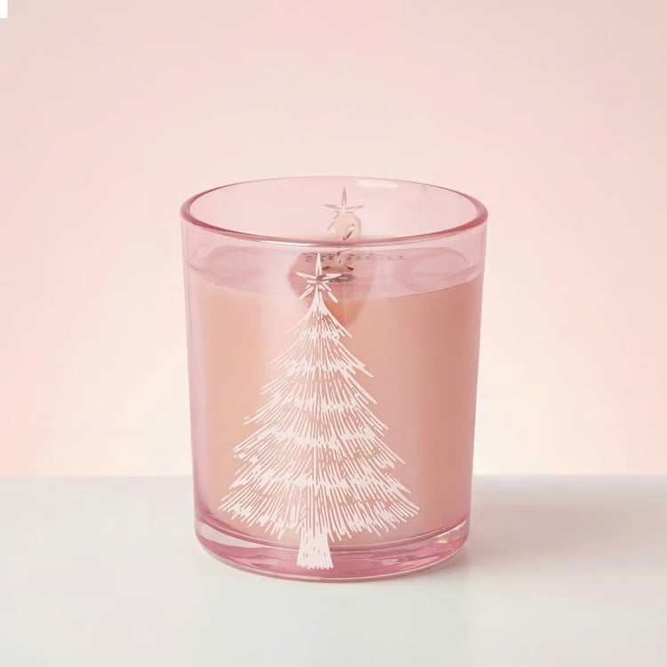 Sweet Grace Pink Tree Candle