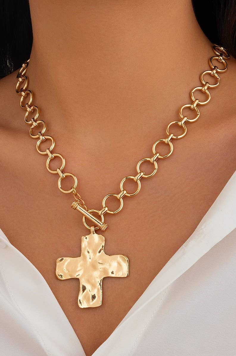 Chunky Cross Necklace