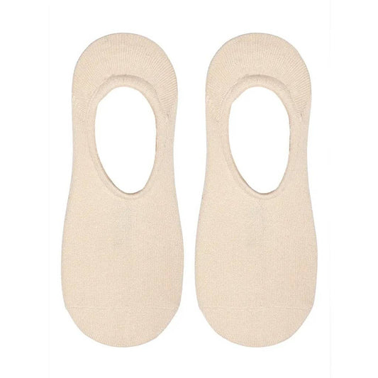 No-Show Liner Socks - Solid Beige / Nude