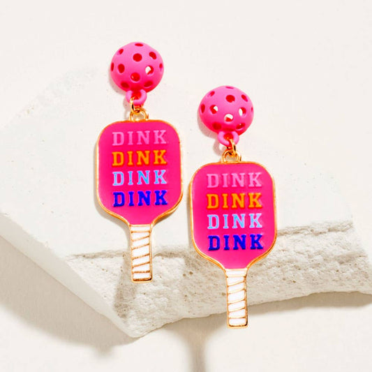 Pickleball Paddle Dangle Earrings - The Season Boutique