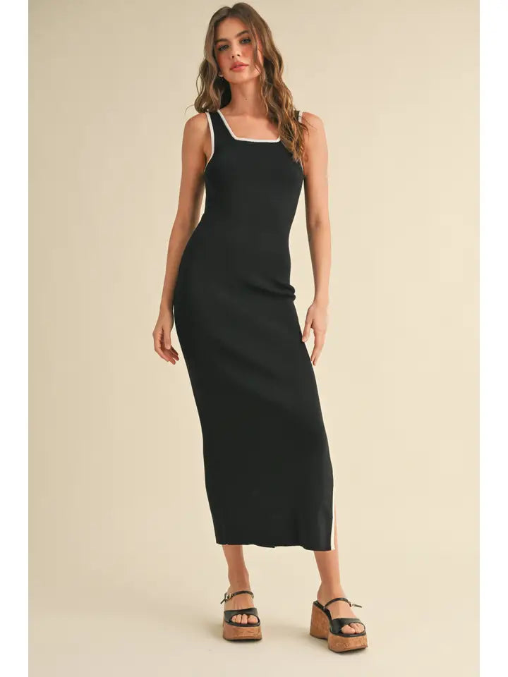 Color Block Knitted Dress