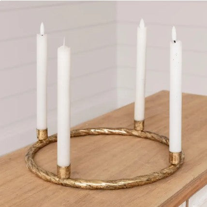 Gold Wreath Candelabra