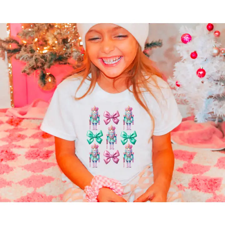 Youth Preppy Colorful Nutcrackers Graphic Tee