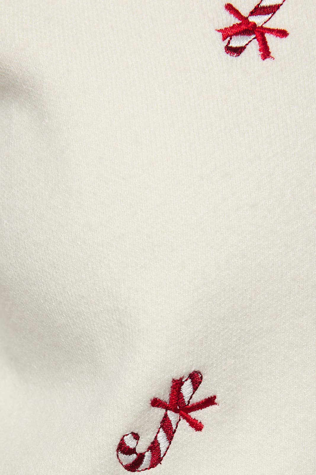 Embroidered Candy Cane Cardigan