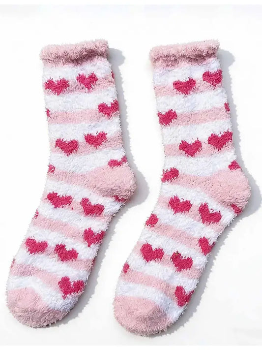 Valentine's Heart Cozy Socks