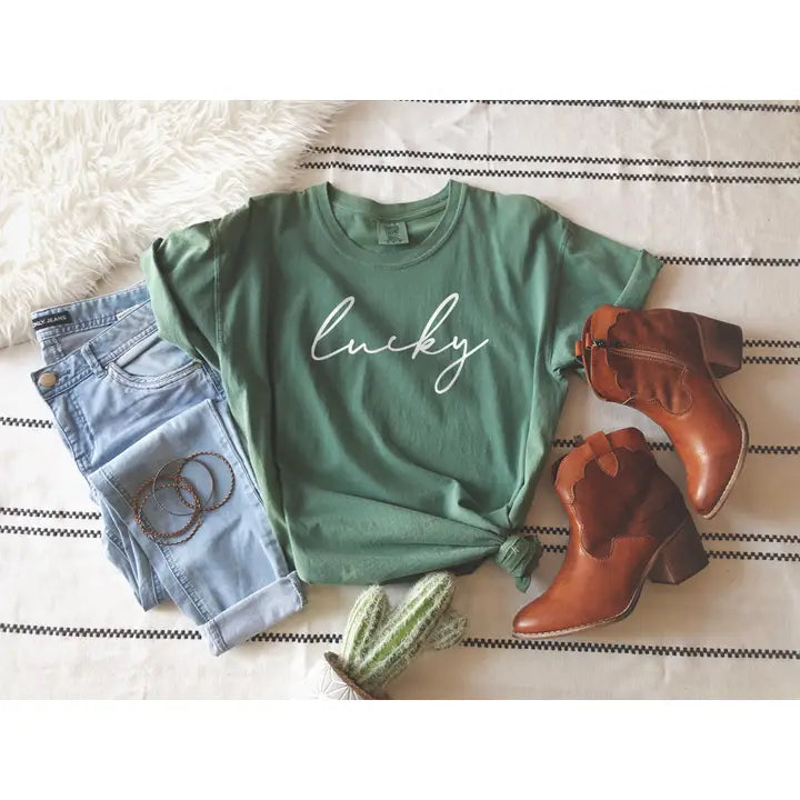 ST Patrick Day Tee Lucky - The Season Boutique