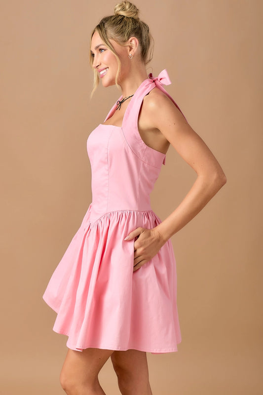 Halter Corset Mini Dress