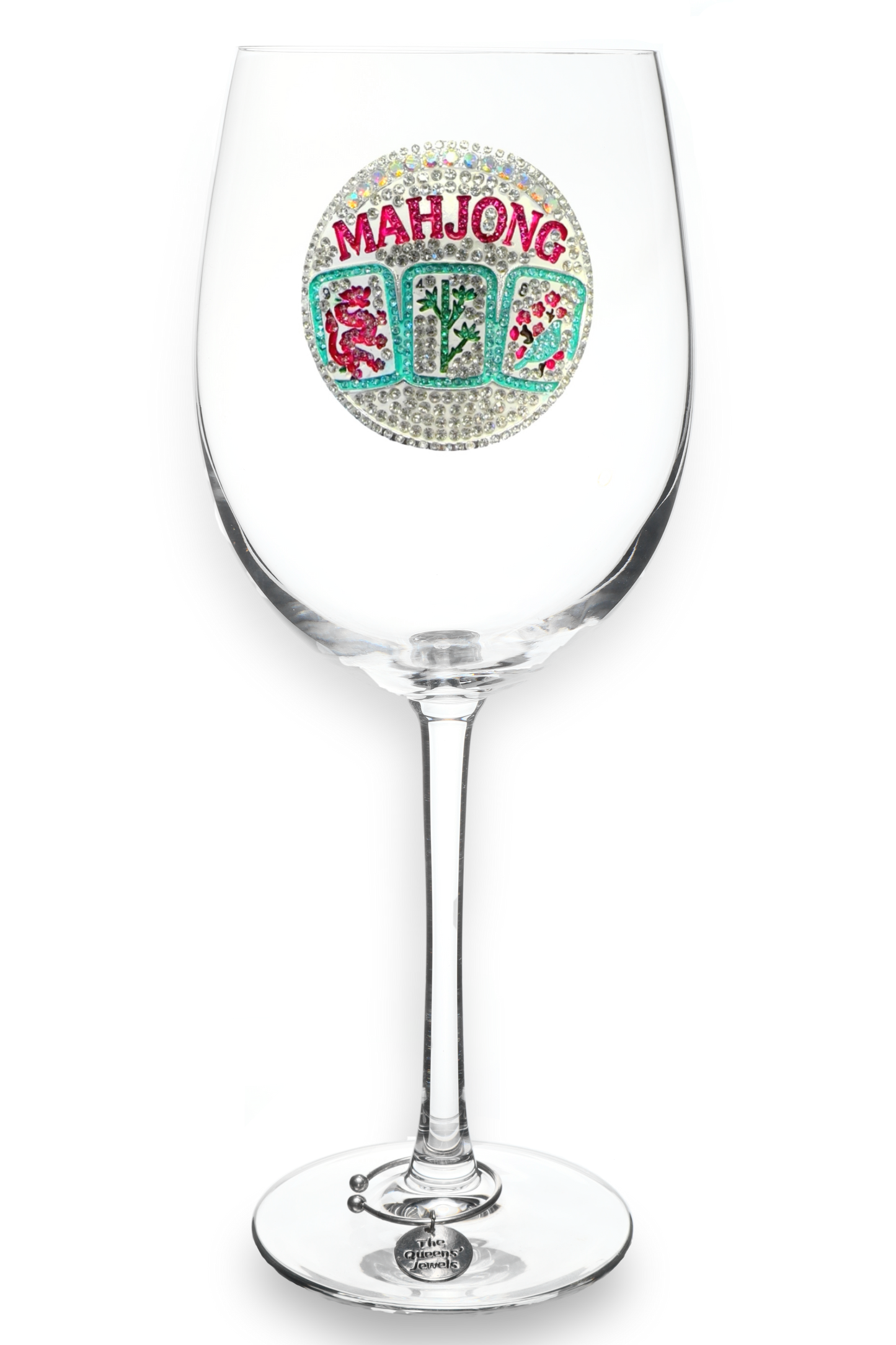 Mahjong Stemmed Glass - The Season Boutique