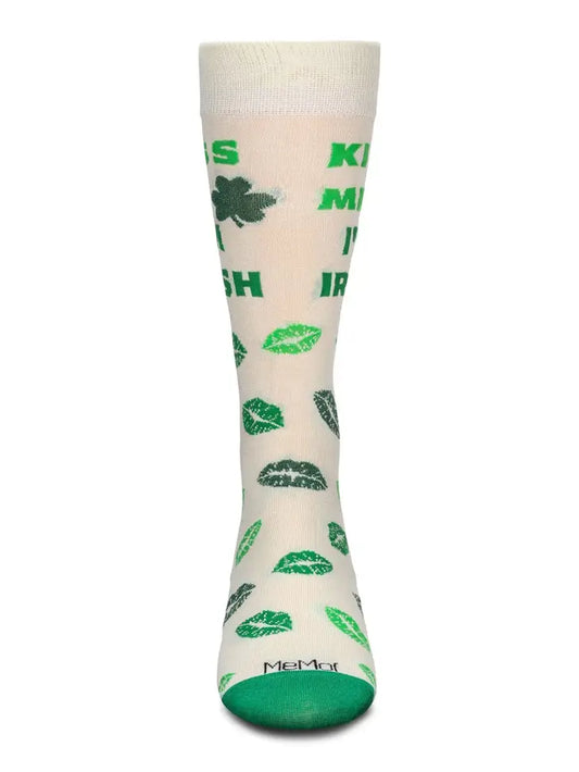 MeMoi Kiss Me I'm Irish Socks