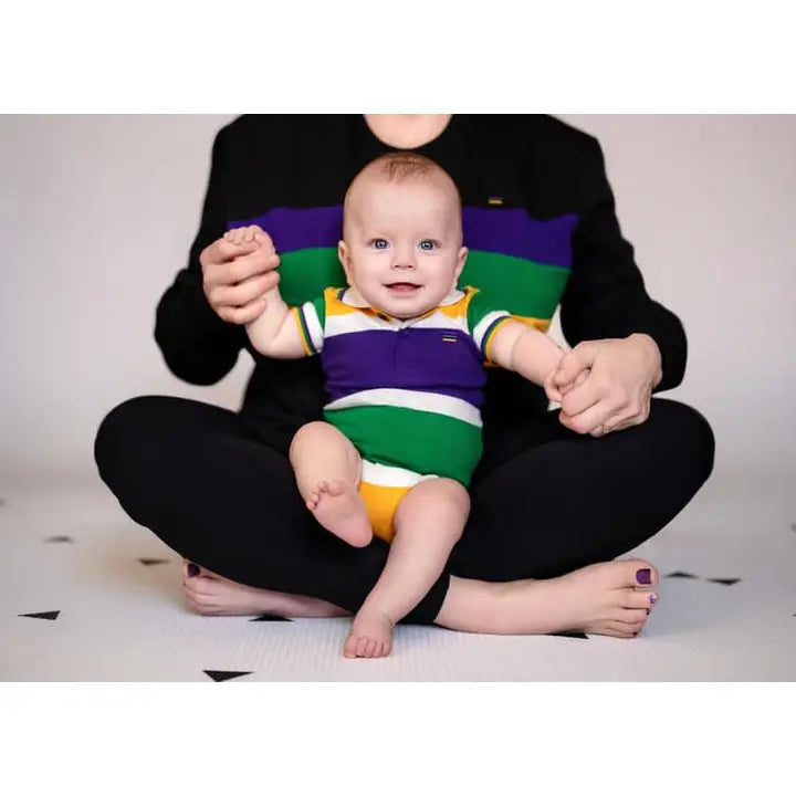 Mardi Gras Infant Onesie