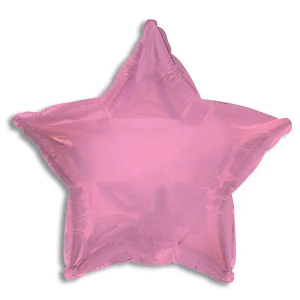 Pink Solid Color Star Foil Balloon