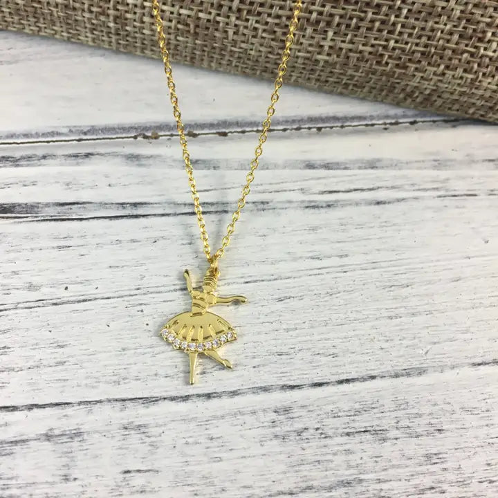 Ballerina Rhinestone Necklace
